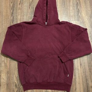 Men's Oversized Burgundy Hoodie